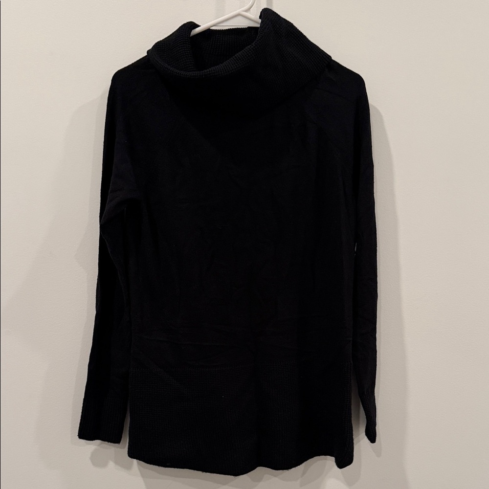 Cyrus Women's Classic Black Cowl Neck Sweater